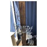 2 METAL HANGING PLANTER BASKETS