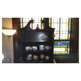 BLACK PAINTED WALL SHELF