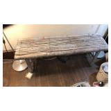 ANTIQUE REED BENCH