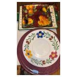 LOT OF ASST SERVING PLATTERS