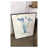 FRAMED POSTER BY DAVID HOCKNEY