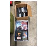 2 BOXES OF ASST. DVDS