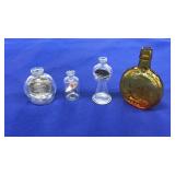 MINI GLASS BOTTLES WITH COINS & SEASHELLS