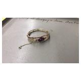 PEARL & SEMI PRECIOUS STONE ORNATE BRACELET