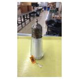 STERLING LIDDED & GLASS SUGAR SHAKER
