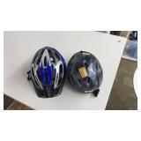 2 BIKE HELMETS