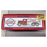 HUMBLE 1930 DIAMOND T TANKER COIN BANK IN BOX