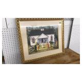 'GETTING BAPTIZED' BY ARTHELLO BECK JR, FRAMED