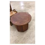 MC TEAK LAMP TABLE WITH STORAGE