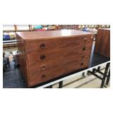 MC TEAK 4 DRAWER WALL HANGNING CABINET