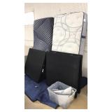 2 SINGLE EASE FRAMES WITH MATTRESSES, LIKE NEW