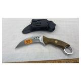 MASALONG FIXED BLADE CURVED KNIFE IN SHEATH