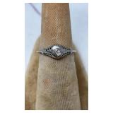 14K WG & DIAMOND WEDDING RING