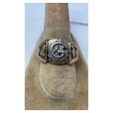 10K MENS MANSONIC RING