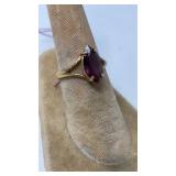 14K YG & SEMI PRECIOUS STONE