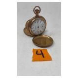 AMERICAN WALTHAM 10K YG POCKET WATCH