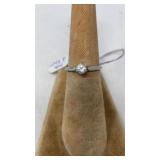 14K WHITE GOLD DIAMOND ENGAGMENT RING