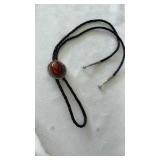 AMB STERLING & LEATHER BOLO