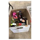 BOX OF ASST. BAR ACCESSORIES & MIXERS