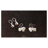 2 STERLING EARRINGS
