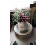 PORCELAIN PITCHER AND BOWL