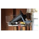WIRE BASKET WITH CONTENTS