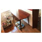 QUEEN ANNES DROP LEAF OAK DINING TABLE