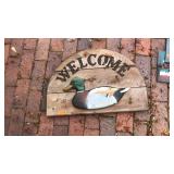 WOOD DUCK WELCOME SIGN