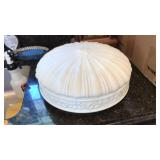 ORNATE MILK GLASS LIGHT COVER