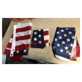 3 AMERICAN FLAGS
