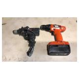B&D DRILL WITH BATTERY & DRILL W/CORD