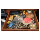 DRAWER OF ASST HAND TOOLS, HARDWARE, ETC