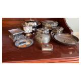 COLLECTION OF ASST SILVER PLATE SERVINGWARE
