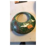 VTG JAPANESE BANKO TYPE POTTERY BASKET