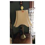 ANTIQUE BRASS TELEPHONE CONVERTED LAMP