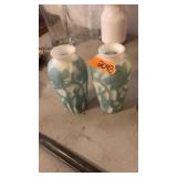 PAIR OF ART DECO PHOENIX VASES