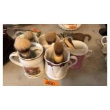 MUSTACHE CUPS & SHAVING BRUSHES