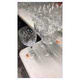 SET OF 3 GORHAM CRYSTAL WINE GLASSES