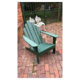 GREEN PAINTED ADIRONDACK CHAIR