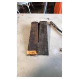 PAIR OF METAL WEDGES