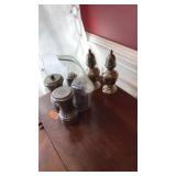 3 SETS OF SILVER PLATE S&P SHAKERS