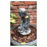 CONCRETE YOUTH GARDEN STATUE