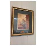 (2) FLORAL FRAMED ART