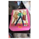 ANTQ. FASHION DOLL TRUNK W/ACCESSORIES