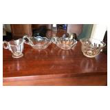 4 PC OF HEISET & CO GLASSWARE