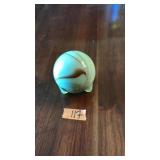 AKRO AGATE SLAG GLASS TABLE LIGHTER HOUSING