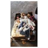 BOX OF ANTQ. DOLLS
