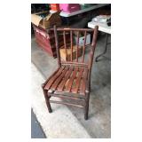 RUSTIC SPOKE BACK SIDE CHAIR