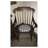 WOOD CARVED ARM CHAIR