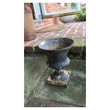 ANTQ CAST IRON URN PLANTER